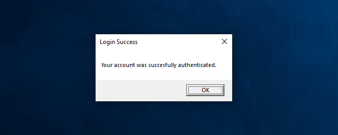 Fake Success Message